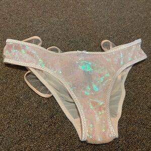 VICTORIAS SECRET Sequin Ruffle  Panty
